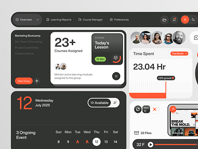 Overlay - Task Management Component component dashboard design saas tash management dashboard task board task dashboard ui ux web app web bulder