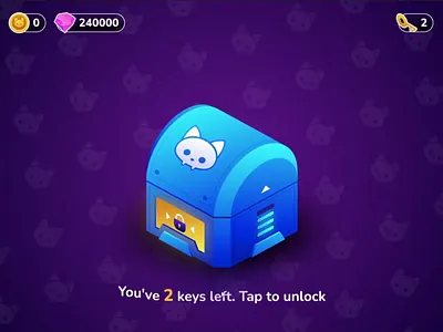 Random Loot Box - Rive Data Binding Exploration animation animation triggers game design illustration loot box lottie rive