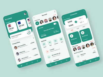 Mobile Banking App app design mobile banking app ui