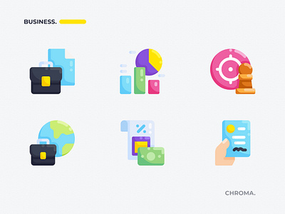 Business Icon app icon app icon design briefcase business buttons color corporate design flat icon icon icon set illustration management office professional statistic strategy ui