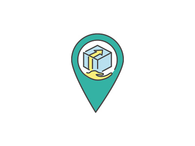 Courier Delivery Logo box carton courier delivery design fast logo logo design pack package parcel quick receive send shipping