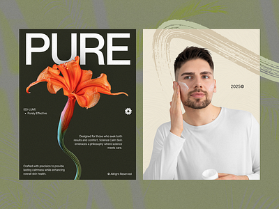 Pure - Skincare Branding banner beauty billboard branding branding design care clean cosmetic creative branding flyer graphic design modern branding pure pure branding skin skincare skincare branding visual identity
