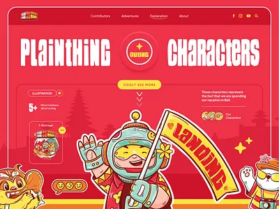 Plainthing Outing Characters ✨ branding character design graphic design illustration procreate vector