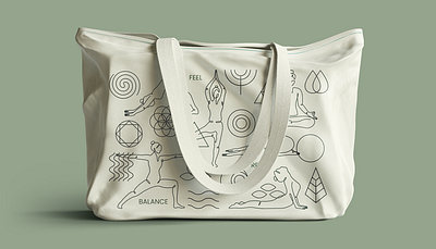 A Mindful Visual Identity Rooted in Nature app beauty branding business card design geometry graphic design graphic designer icon illustration line art logo modern product simple spa sport tote bag visual identity women