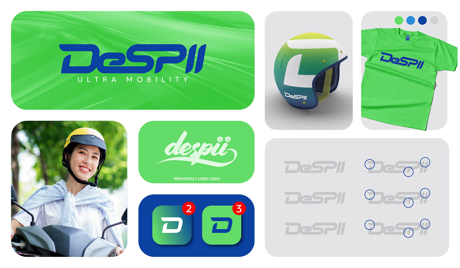 Green branding identity illustration logo logotype