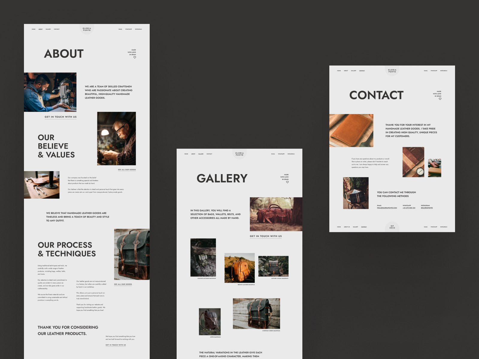 GP - Content pages by Matt Imling on Dribbble