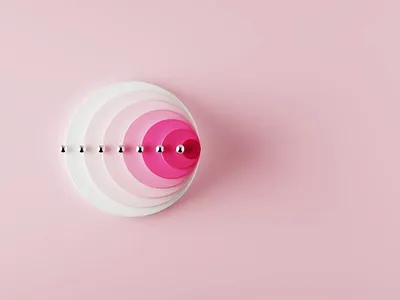 Orchid 3d animation candy design logo loop orchid pink spinning sweet