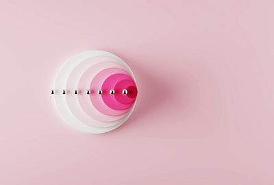 Orchid 3d animation candy design logo loop orchid pink spinning sweet
