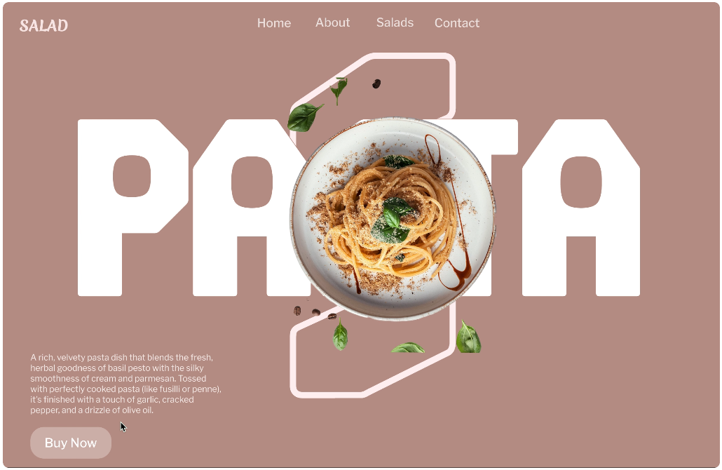 Pasta Hover Animation – Playful UI Motion for Food Website animation dribbleweeklywarmup foodui foodwebsite hover motiondesign pastadesign ui uidesign uxui webdesign