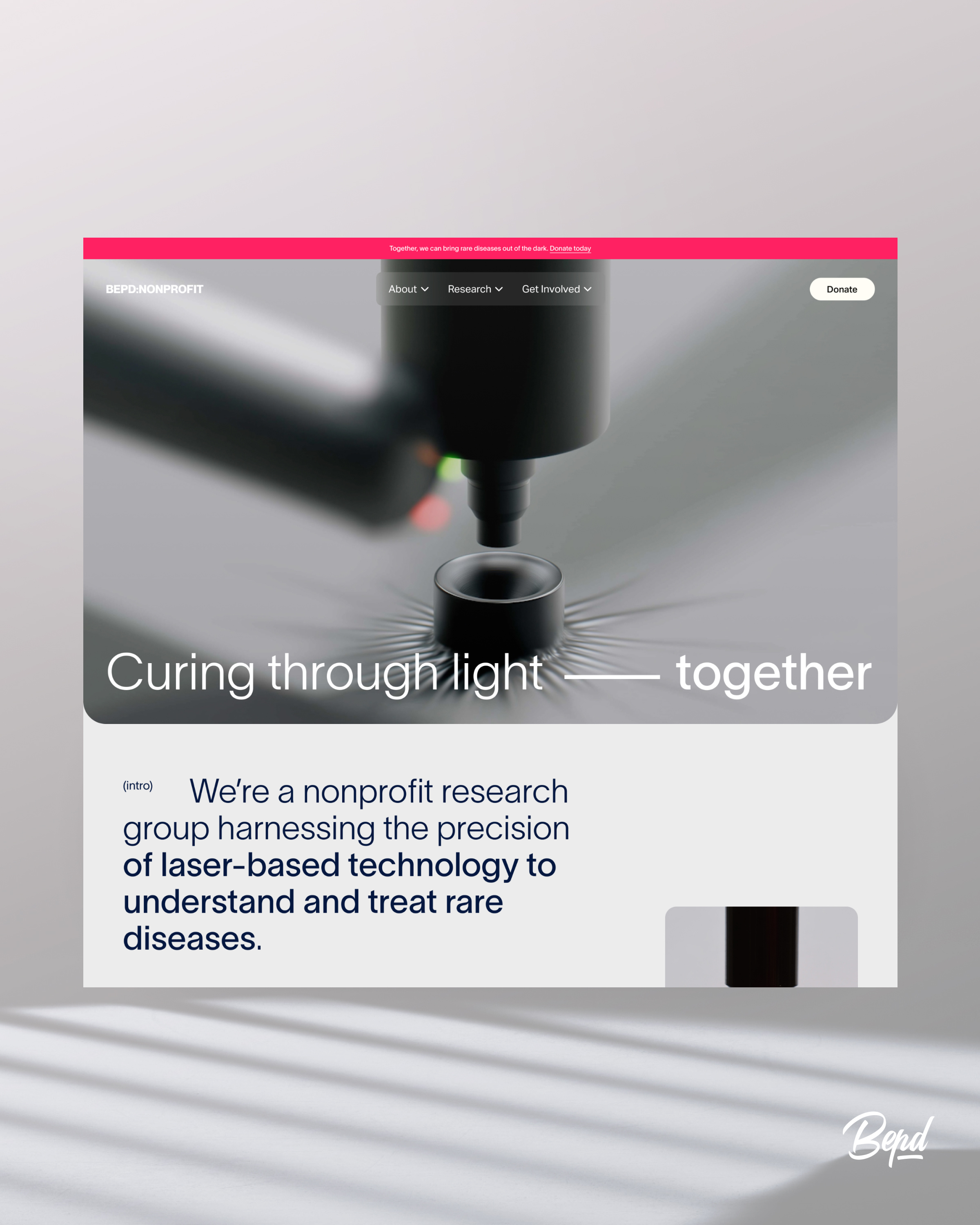 Scientific NonProfit Website - UI Design Exploration clean doctor studio website doctor website medicine website minimal nonprofit nonprofit organization nonprofitwebsite research website science website scientific website ui web design website