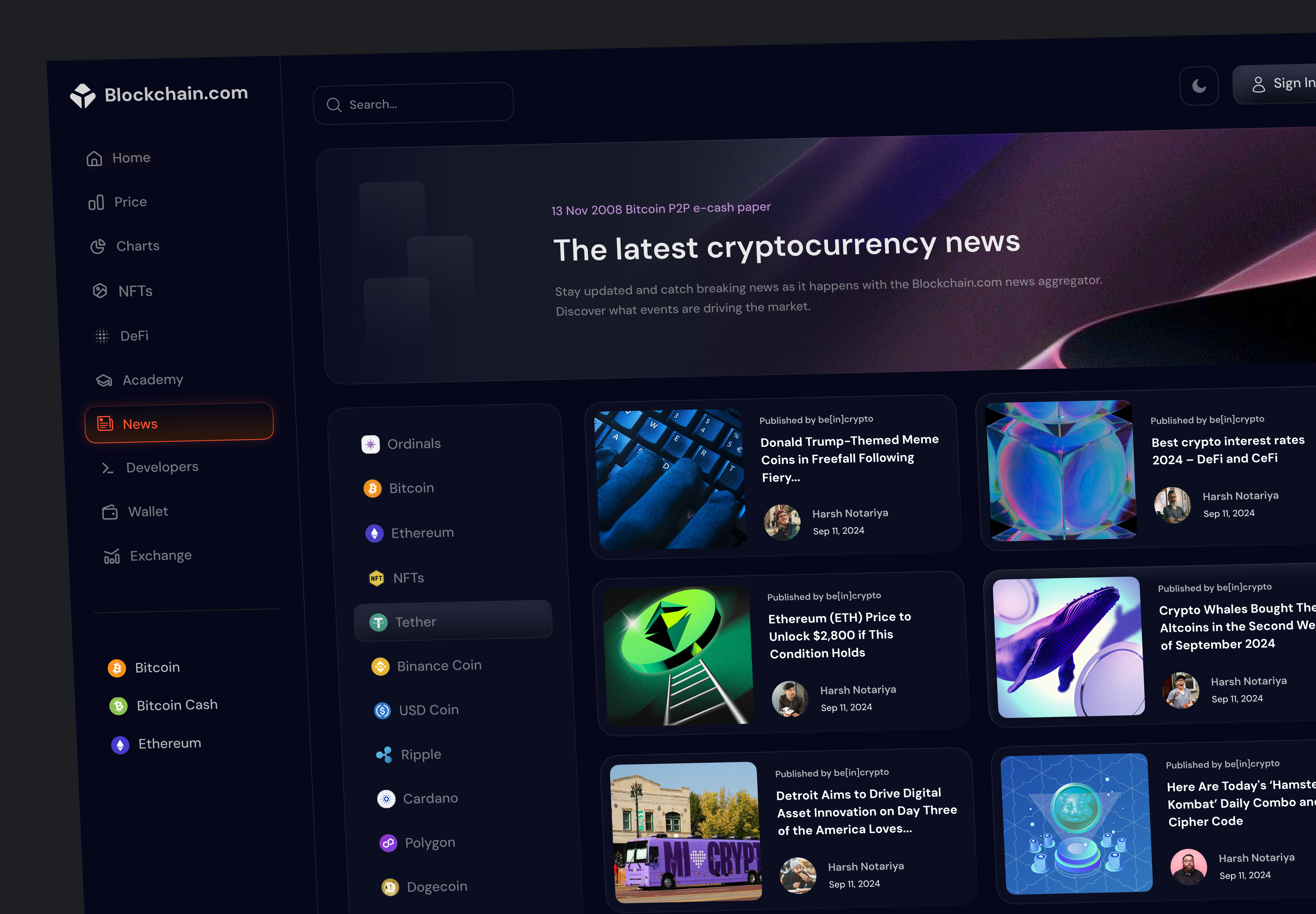 Crypto Updates - Blockchain News Page bitcoin news blockchain blockchain dashboard blockchain landing page blockchain news blockchain news page blockchain news website blockchain web3 blockchain website breaking crypto crypto blockchain crypto news crypto updates cryptonews website decentralized news