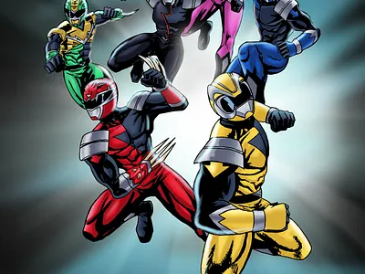 Power Rangers Hyper Force - Boom! Studios artist artwork book cover branding character illustration comic artist comic book comic style commic cover commission design drawing fanart hero illustration layout mask poster art power rangers tokusatsu