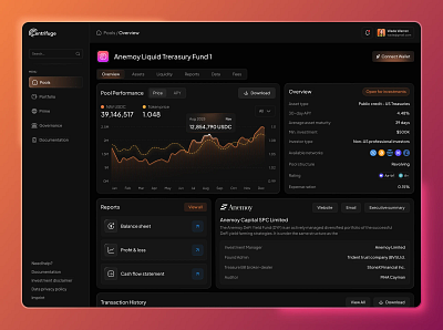 DePIN Crypto Dashboard | AI Agent blockchain crypto dashboard cryptocurrency defai depin crypto depin dashboard depin website liquidity pool dashboard token web design web3 dashboard