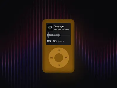 Retro iPod Reimagined 3dlook claydesign digitalnostalgia figma ipodconcept mockupdesign musicdesign productdesign realisticui ui uidesign uxuidesign