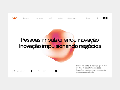 Cesar Home page animation clean design illustration interface it orange product design ti ui uidesign uiux website