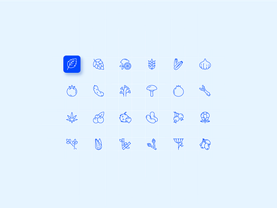 Icon set adobexd design farming figma icon iconography illustration ui vector