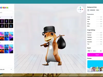 Meme 3d Editor 3d meme crypto crypto coin design landing page meme meme coin meme coin landing page meme template meme ui meme website memecoin memecoinlanding page memegraphics pepe token website design