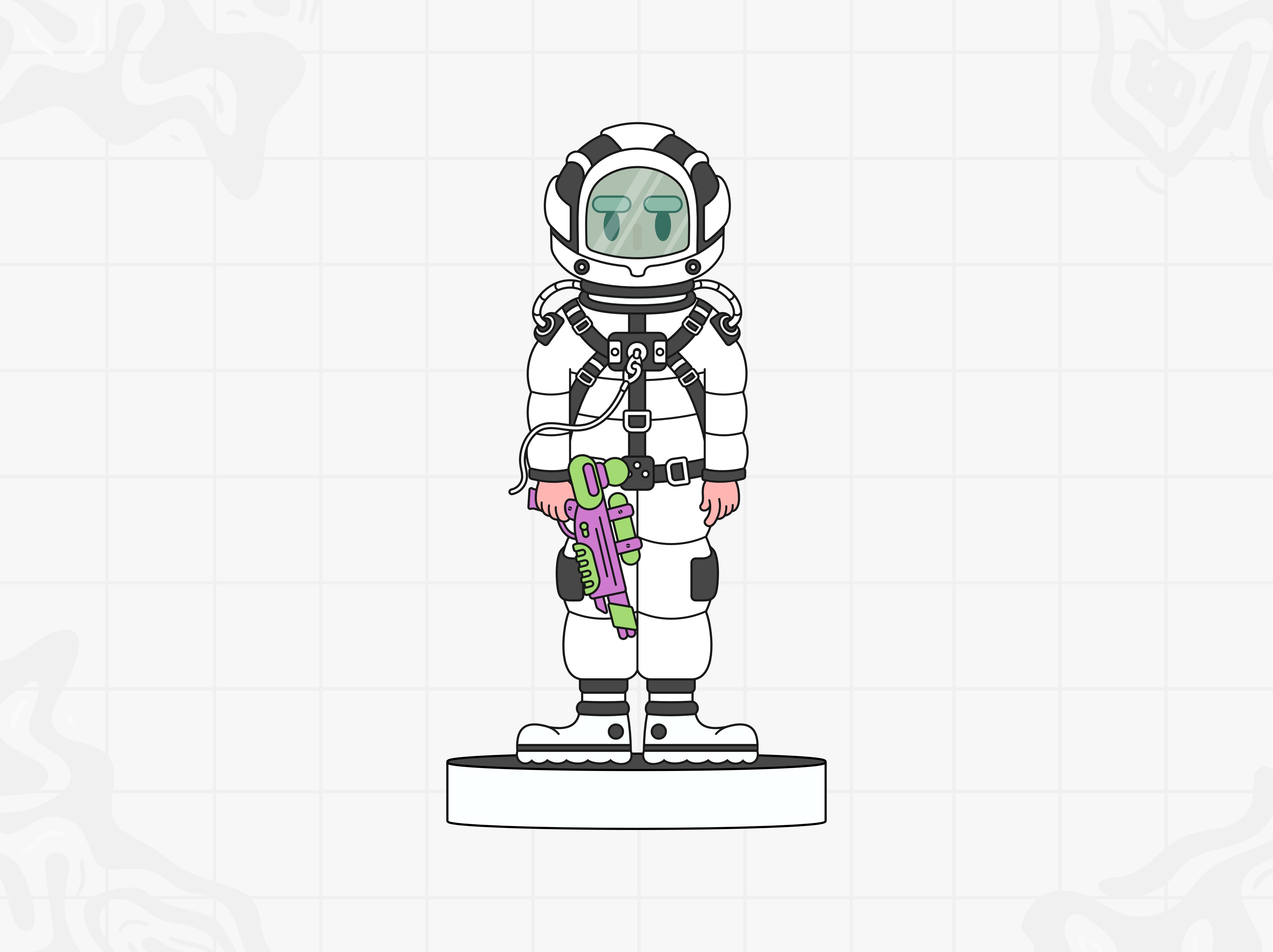 Gen Boys Astronaut astronaut character design character vector design flat design graphic design human face illustration person vector vector design