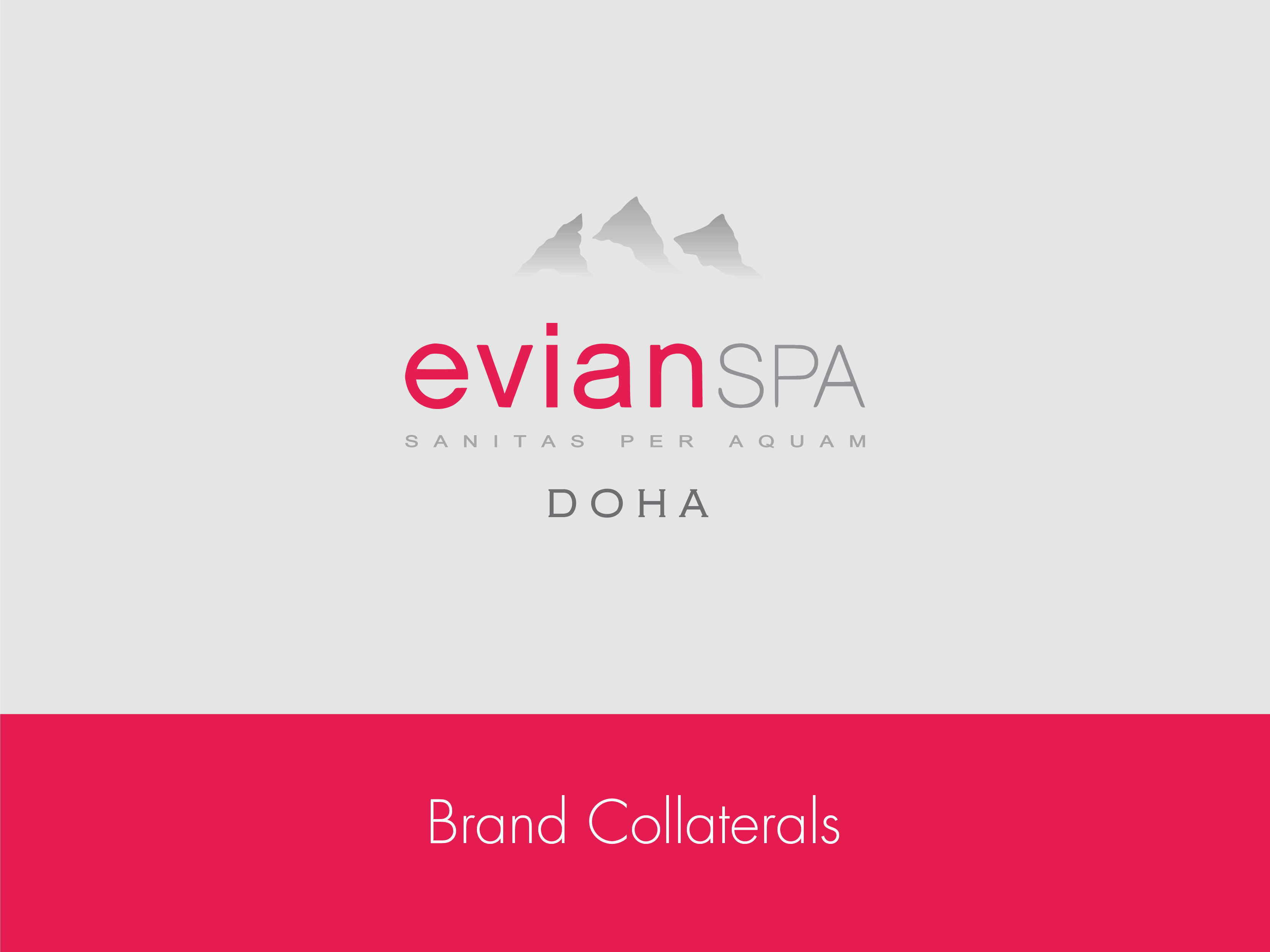 Evian Spa – Elegant Print Collaterals behance brand collaterals branding doha evian evian spa evnelope mdmeeranqa pen spa voucher