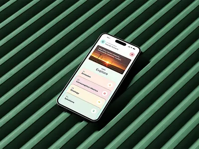 ESG Sustainability Mobile App UI app design design thinking enterprise app human centred design mobile ui product design saas sustainability metrics ui design ux design