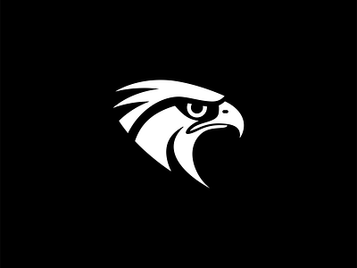 Falcon Head Logo animal bird branding design dynamic emblem falcon hawk icon identity illustration logo mark nature security sports symbol vector