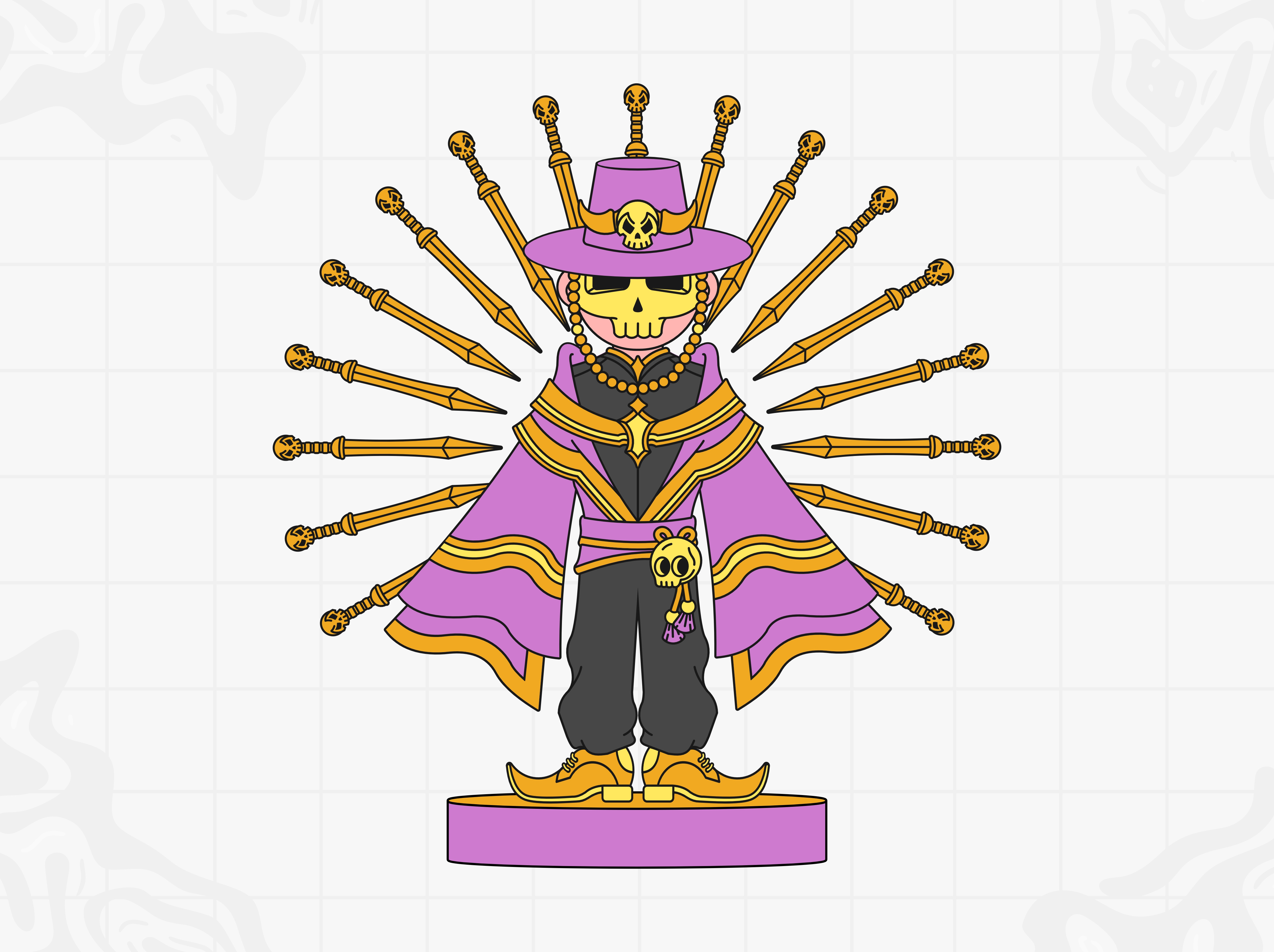 Gen Boys Dagger Witch character design character vector dagger dagger witch design flat design graphic design human face illustration witch