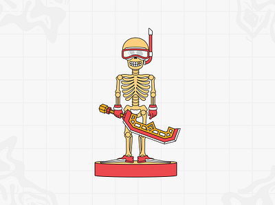 Gen Boys Skeleton character design character vector design flat design graphic design human face illustration skeleton