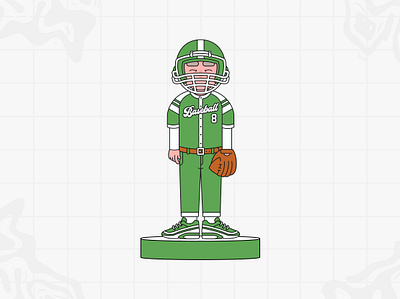 Gen Boys Baseball baseball character design character vector design flat design graphic design human face illustration vector