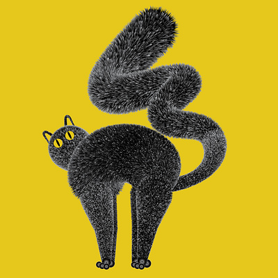 Silly Paw 🐾 adobe adobe illustrator cat cat illustration paw playful playful mewo