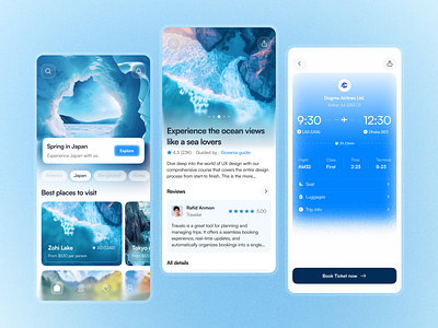 Trip Itinerary Planning App booking booking app branding design illustration mobile app mobile app design mobile design tourism travel app travel service travel with ai traveling trip advisor ui uiux ux vacation app
