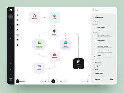Dashboard UI Design for Automation Platform automation tool builder dashboard design dashboard ui design design system figma interface product design productivity saas task automation ui design web app design website design website interface workflow