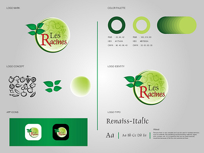 Les Racines 3d branding design graphic design illustration logo typography