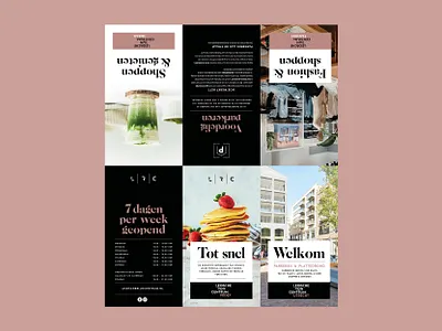 Leidsche Rijn Centrum Utrecht - Vouwfolder branding design graphic design identity print print design typography