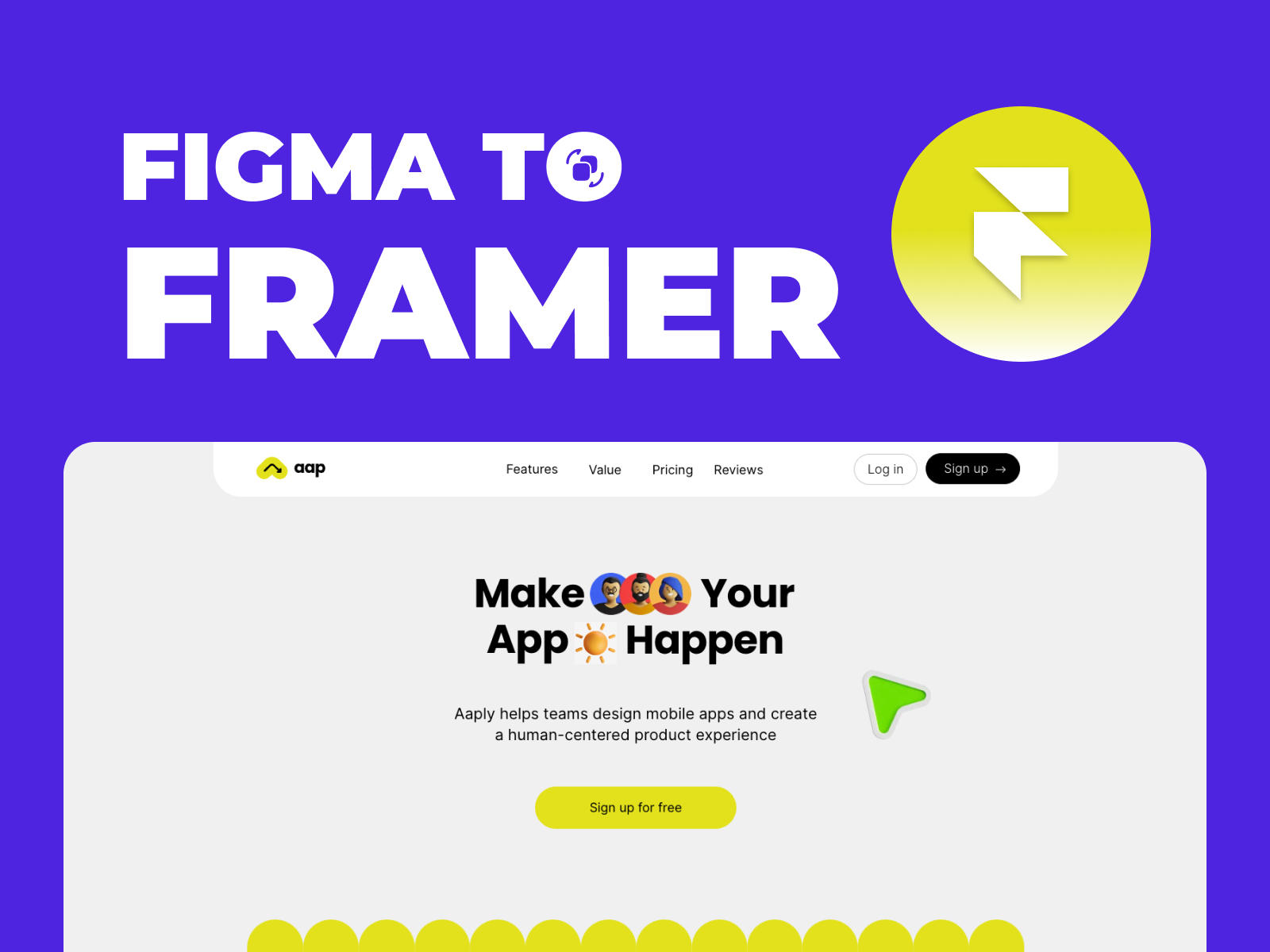 Example of Figma To Framer Convert
