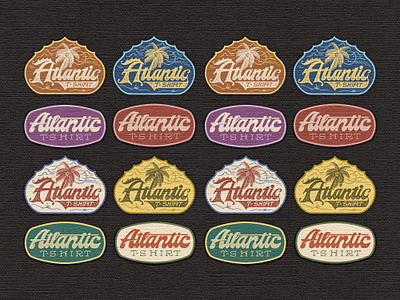 Atlantic T-Shirt branding company brand logo company branding company logo design graphic design illustration logo typeface