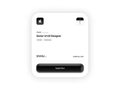 Minimal Card. figma graphic design product design ui uiux webdesign