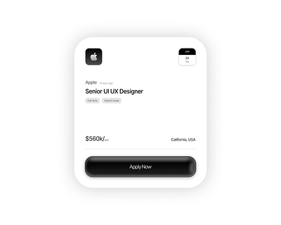 Minimal Card. figma graphic design product design ui uiux webdesign