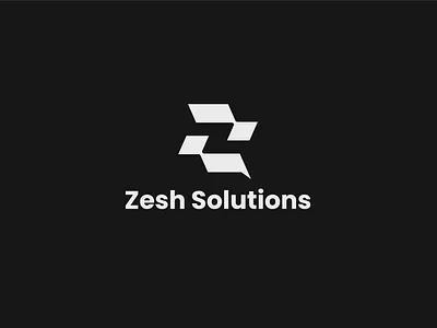 Z+Chat logo brand identity chat logo logo design minimalist logo print typograpghy z logo