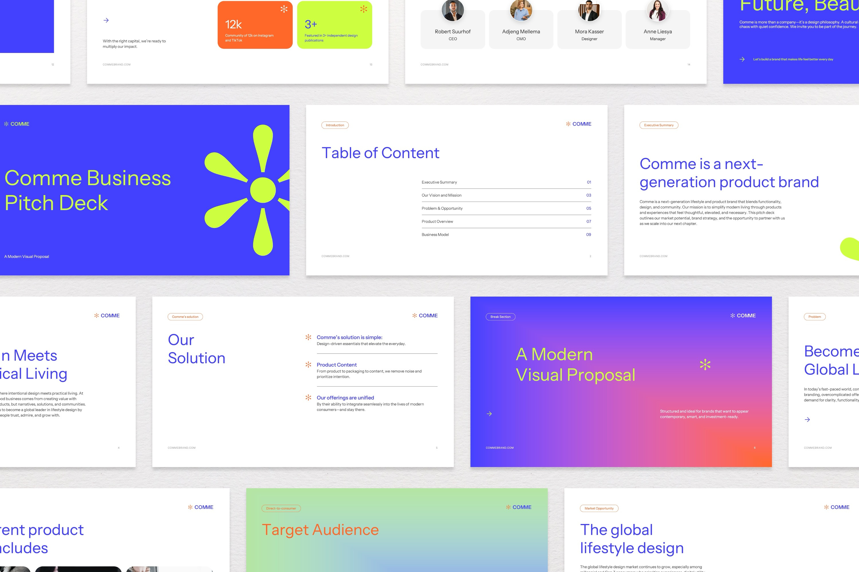 Example of Custom Presentation Design (Per Slide)