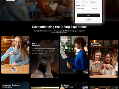 The Future of Dine-In Payments branding cafe creative dubai dubaieats future graphic design hotel landing qrcode restaurant uae uaefoodie ui ux