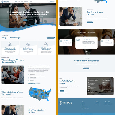 modern, responsive website for Bridge Excess Solutions figma responsivedesign ui ux uxdesign webdesign