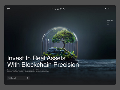 Tokenized Real Assets Platform 🌍 | Web3 Investment Experience 3d 3dwebsite blockchain crypto cryptodashboard cryptodesign dapp defi fintech fintechui framer gamefi igaming invest landingpage saas uiux web3 web3ux webflow