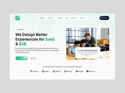A Digital Agency Website in White Mode agency agency website design halal lab hero section landing page minimal design ui ui design ux website