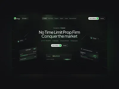 Trading Platform Design crypto defi finance fintech forex invest landing landing page nft platform prop trading firm saas startup trading trading website wallet web design inspiration web3 webdesign website