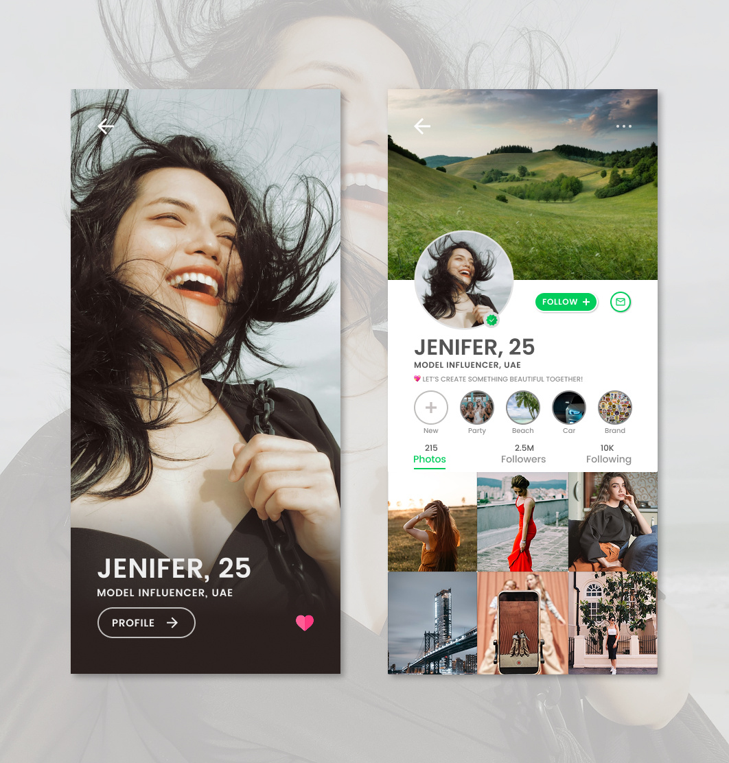 Daily UI User Profile Design #006 appdesign dail dailyui design designinspiration graphic design illustration interactiondesign logo minimalui mobileapp ui uidesign userprofile ux uxui