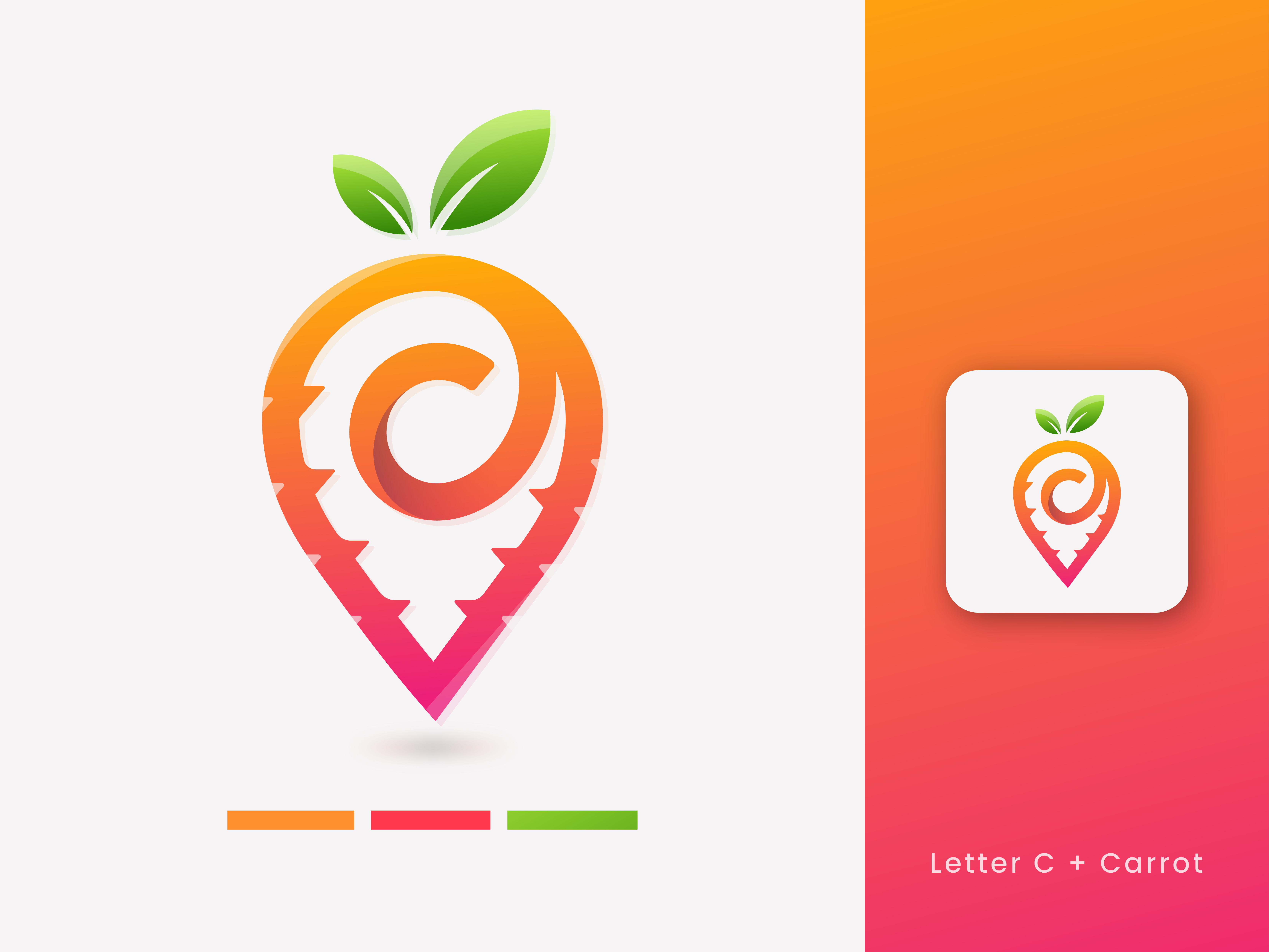 Letter C | Carrot logo app icon logo best logo branding carrot logo creative logo design gradient illustration letter c logo logo design logo designer logofolio logos modern logo symbol trendy logo unique logo vector