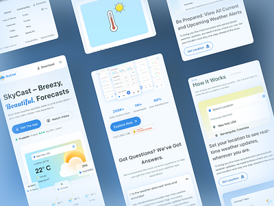 Landing Page Mobile View app landing page clean ui daily ui design trends landing page minimal design mobile app design mobile first design mobile ui mobile web mobile website modern ui multi device ui responsive design ui ui design ui inspiration ux design visual design web design