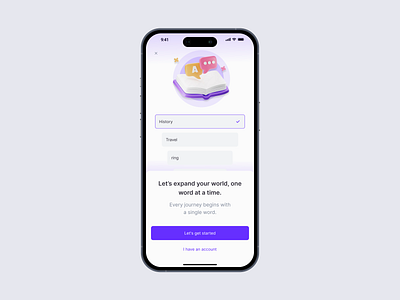 Sucrumble - Get Started typography ui ux