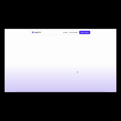 SupportX Website - Framer Saas AI Website ai framer landing page mobile saas ui design web website