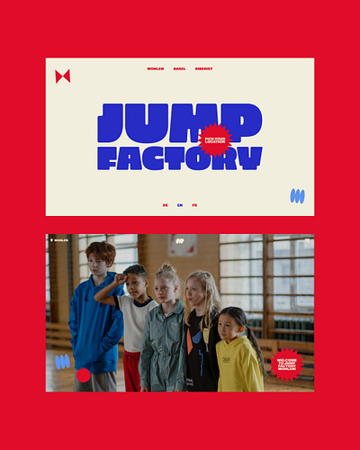 Jump Factory clean creative design minimal portfolio simple typography web